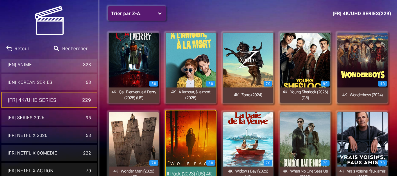 Séries 4K UHD françaises