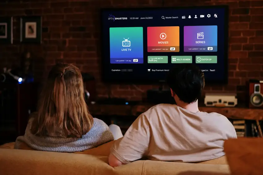 SmartersProLive numa televisão em casa